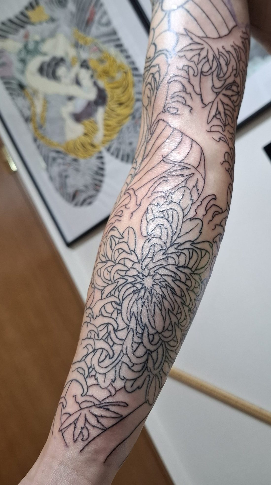 菊 タトゥー