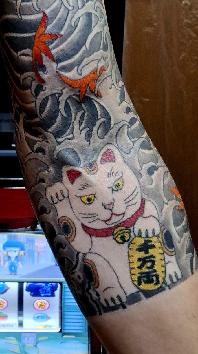 招き猫 タトゥー